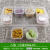 餐饮留样盒学校幼儿园食堂食物食品留样盒塑料试吃盒子多分格 组合式八分格二代小盖透明 送20张小标签