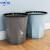 适用垃圾桶大号厨房厨余分类客厅创意宿舍厕所卧室卫生间马桶 大号（2个）蓝+粉