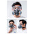 鑫洛芙防毒面具喷漆专用化工毒气体防烟放毒防护呼吸防尘面罩全面罩全脸 配件单独2个滤毒盒+2个透明盖