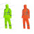 安大叔D763/C890反光雨衣3M视觉丽D012/C001替代款PVC防水涂层 荧光黄 L