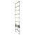 兴航发 铝合金竹节直梯4.4M 铝合金梯子 竹节梯伸缩梯子加厚