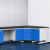 龙之泰 实验台实验室工作台化验室理化板台面钢木转角柜1000*1000*800mm