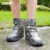 安赛瑞 防雨鞋套 双层鞋底 耐磨防滑防水靴套 茶黑 L 适合37-39 3G00396