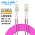 狼之光 光纤跳线10G工程电信级30米LC-LC万兆双芯多模OM4双工尾纤IDC机房数据中心存储