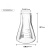 实验器材锥形瓶带塞玻璃三角烧瓶烧杯锥形瓶带塞50/150/250/500/1000ml化学实验器材 直口三角瓶50ml