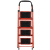 赫思迪格 JG-96 梯子 加厚红色折叠梯人字梯 多功能梯子 移动楼梯踏板爬梯 六步梯