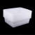 塑料筐长方形白色盒子厨房收纳筐框子商用菜品展示保鲜盒 特厚2-8：71x53x19.5