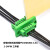 穿墙式免焊式接线端子15EDGWC-3.81mm 2-24P对插面板固定绿色端子 17P整套【1只】