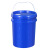 COFLYEE pp材质带盖机油化工油墨美式塑料桶定制 25L-蓝色带嘴盖