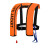 橙央 救生衣防汛应急救灾钓鱼船用专业工作水域救援 手动充气救生衣 充气救生衣 带挂点手动充气救生衣
