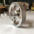 洁尔嘉金属铝合金滚花轮压花同步编码器轮计米轮子周长200250300mm 直径40mm(孔6mm)
