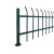 和为安 锌钢草坪护栏铁艺围栏 户外绿化带花园围栏庭院篱笆隔离栏 墨绿色折弯0.6米高（长10米）不含立柱
