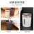 创意时尚大号卫生间客厅厨房卧室办公室带压圈盖垃圾桶纸篓 中号灰色