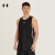 安德玛（UNDERARMOUR）UA运动背心24年新款篮球服休闲跑步健身男速干透气运动服 24500111-001黑色 3XL(建议体重200-220斤)