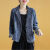 UXGK西装套装女装春季新款韩版女士西装牛仔外套春装大码牛仔外套 蓝色 春夏款薄面料 2xl 150-165斤