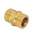 豫丰德（YUFENGDE）GC-504 黄铜加厚对丝 加长双外丝直接内接头水管配件 4分 加厚 10公分 