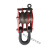 国标起重滑车/定动滑轮组0.5-10吨吊钩吊环手动省力轴承滑车滑轮 0.5T单轮吊钩