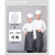 谋福（CNMF）食堂厨师工作服 厨师服 短袖白色+围裙+帽子4XL