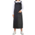 安美尚（ams）加长防水款H型围裙森盛涤纶纯色围裙（定制款需10条起订） 1条  黑色