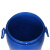 博雷奇工业级抱箍法兰桶手提塑料桶 广口带铁箍法兰桶 120L(新料) 法兰桶