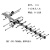 地面波八木天线，宜飞天线 十五单元天线 天线+外置抗5g放大器35dB 40m