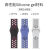 适用苹果手表iWatch7表带applewatch6腕带5代se运动4硅胶s7透气s6 牛津粉配玫瑰灰色【耐克款】 38/40/41MM【M/L长款】