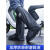初构想（CHUGOUXIANG）日本进口雨鞋男女防水防滑雨天雨鞋套加厚耐磨底硅胶 高筒-经典黑 XL43-45码