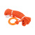 京度 水上救生绳漂浮安全绳水下浮潜救援绳防汛救生绳索 8mm橘色+手环+钩 30米
