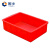 固乡塑料盒子长方形（小方盒）物料盒周转箱元件盒 收纳盒工具盒零件盒X6# 红色 385*245*100mm