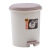 曦巢 垃圾桶家用厨房垃圾桶脚踏式卫生间带盖垃圾桶厨房垃圾桶 带盖6.8L卡其色