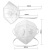 定FFP3口罩6层防护性颗粒物工业粉尘欧盟标准CE认证 头戴式阀50只/盒 均码