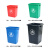 宽选工品 塑料摇盖大号垃圾桶 户外环卫加厚分类垃圾箱 商用办公室物业学校垃圾桶 规格:绿色  60L加厚带盖