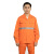 阿力牛 ASF304 夏季环卫长袖工作服套装 耐磨透气反光劳保服 桔色 S 