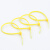 伊莱科（ELECALL）自锁式尼龙扎带加宽加厚束线理 线带捆扎绑带 电线整理大号强力加强塑料扎线 A级 ELEY-A5 黄色 300mm长（100根/包）5包