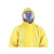 汉盾（HANDUN）HD-BP618 黄色带帽连体式防颗粒物防液体飞溅工业防化服（不含面罩）XL码