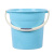 手提塑料大号水桶加厚储水用桶学生用洗澡带盖洗衣小圆桶 光滑款紫色25.5cm