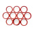 硕达建联 O型圈 红色密封耐高温管道仪表机硅胶圈 单位 件 23*1.5mm(100个） 