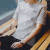 阿迪达斯短袖t恤男春夏新款休闲圆领透气棉质半袖健身训练跑步透气运动服 灰色JF3214 M