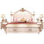 顾比美式床双人1.8米卧室家具现代欧式婚床实木床家用1.5米公主床轻奢 六件套 1500mm*2000mm
