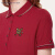 Tommy 女装简约透气珠地棉图案刺绣亚洲版短袖POLO衫WW0WW26802 棕红色XLG XL
