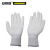 安赛瑞 涤纶PU涂掌手套（12副装）13针 白色 L 聚氨酯涂层工作手套 安全手套 39697