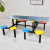 定制定制不锈钢食堂餐桌椅组合4人6人人学校员地食堂玻议价 定8人玻璃钢 标准