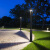 灯典（DENG DIAN）防水别墅园林景观照明灯户外庭院高杆灯庭院花园LED路灯方形P-103104-250 30w 3000K IP54