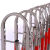 诺曼奇不锈钢伸缩护栏拱形伸缩围栏可移动式隔离栏安全施工防护栏挡门幼儿园围栏临时围挡彩色不锈钢加厚拱形伸缩护栏1.1米高*3米长