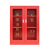 不锈钢消防柜应急物资装备柜微型消防站消防器材箱便民劳保展示柜 浅紫色 带门2.4米 标准