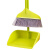 海斯迪克 HK-598 商用塑料软毛扫把簸箕套装 扫帚垃圾斗组合扫地垃圾铲 粉色（12套）