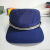 鹿色新款户外训练帽蓝色夏季作训鸭舌帽平顶遮阳帽子 蓝色(银线) 头围54