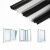 硅胶密封条门窗窗户塑钢窗断桥铝窗胶条 黑色PO型10米装
