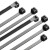 惠翌尼龙黑色塑料捆扎线带束线带 5*500国标4.8mm250条 黑色