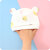 迪士尼（Disney）婴儿帽子胎帽新生儿0-3-6个月宝宝套头护囟门薄款仿风帽春夏 单层蓝色小熊+小手套 建议0-3个月(30-39cm) x A类婴儿